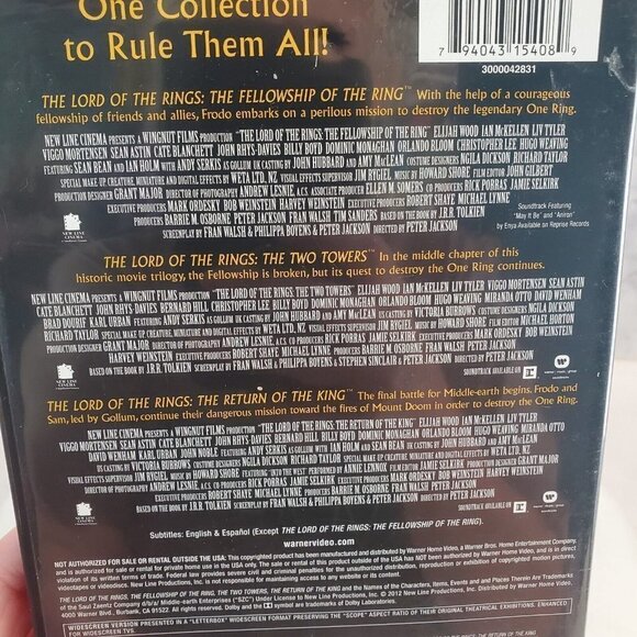 The Lord of the Rings Theatrical Version: 3 Film Collection DVDs - Picture 3 of 8